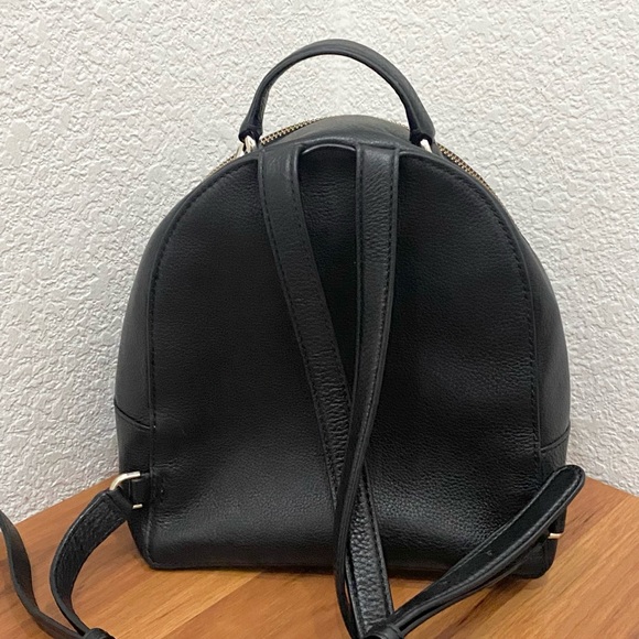 KATE SPADE Jackson Pebbled Leather Black Medium Backpack 9”X9”X4.5” - Picture 9 of 16